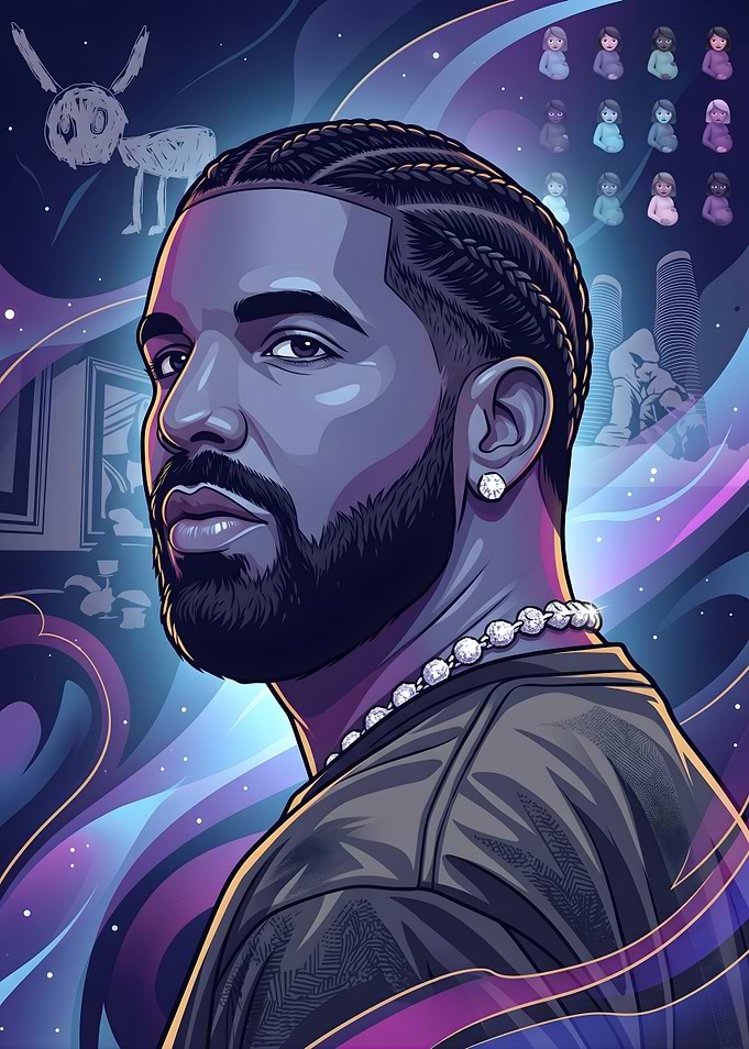 Drake Certified Lover Boy Portrait