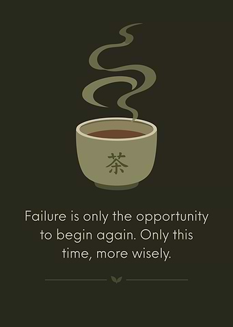 Minimalist Tea Cup Motivational Quote Poster