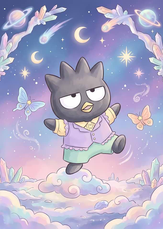 Badtz-Maru in a Dreamy Celestial Setting