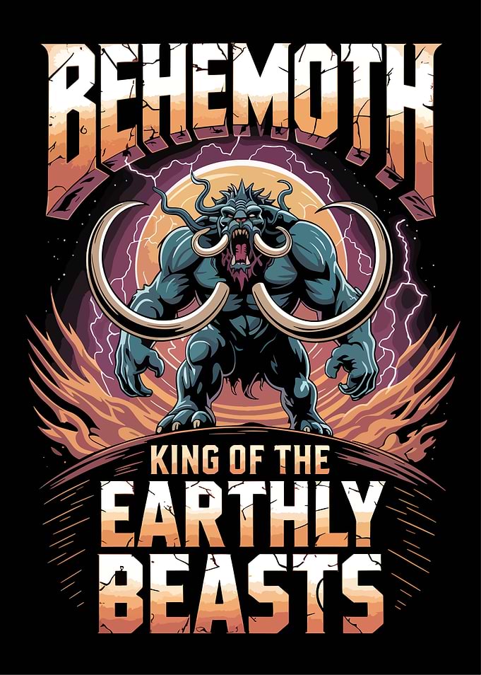 Behemoth King of Earthly Beasts Illustration