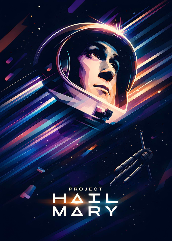Project Hail Mary Space Poster
