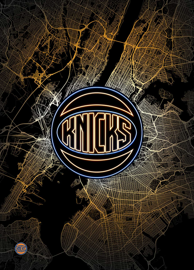 New York City Map: Knicks Additional Pride