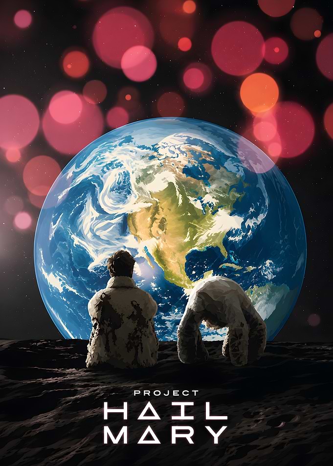 Project Hail Mary Earth View Poster