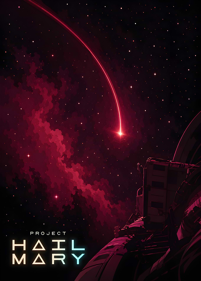 Project Hail Mary Space Poster