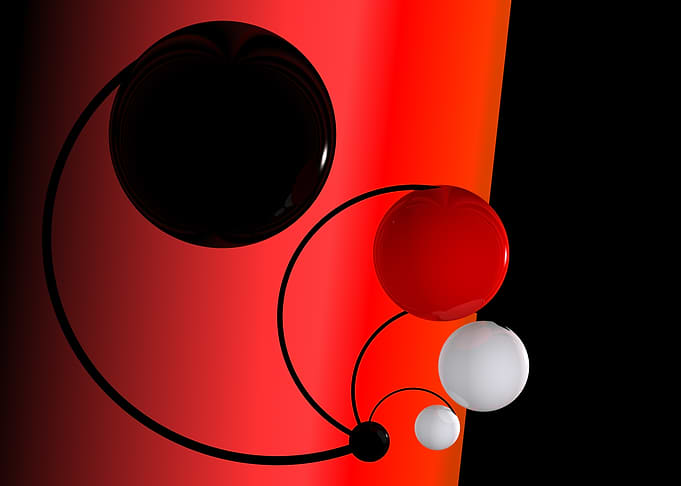 Abstract Spheres and Curved Lines