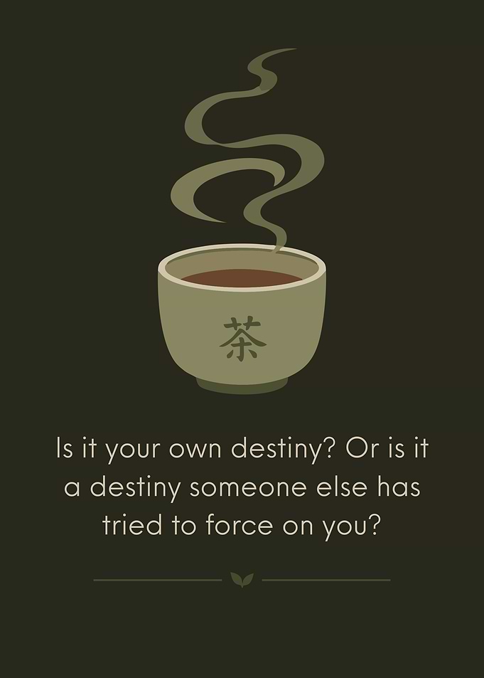 Minimalist Tea Cup Motivational Quote Poster