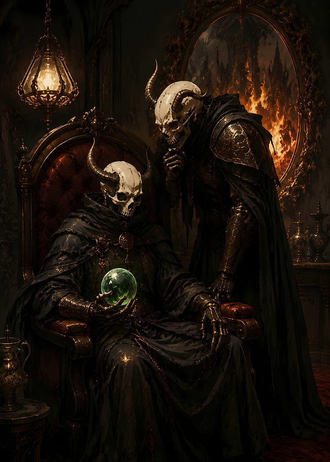 Dark Fantasy Necromancer Throne Room