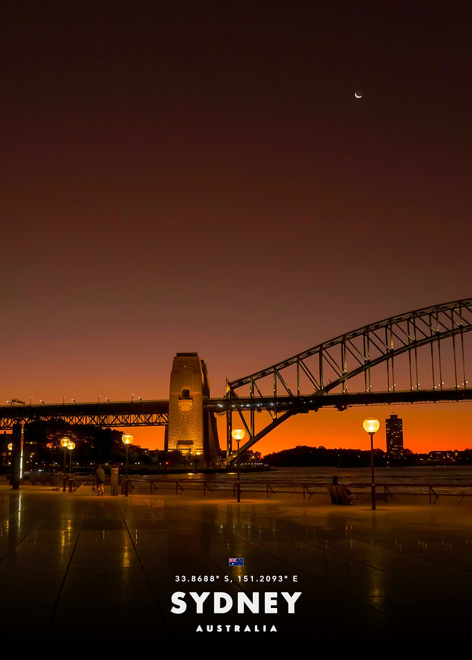 Sydney Harbour Bridge at Sunset