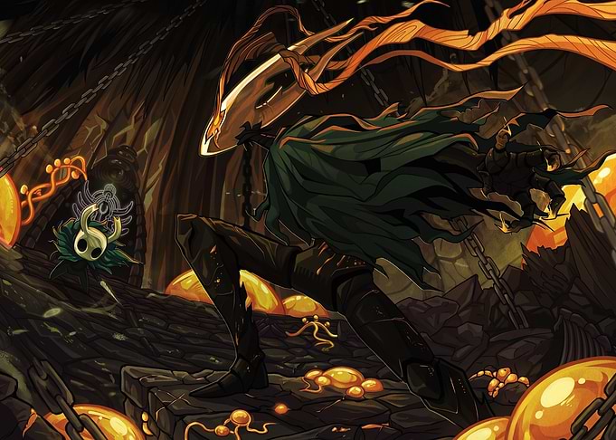 Hollow Knight Battle Scene