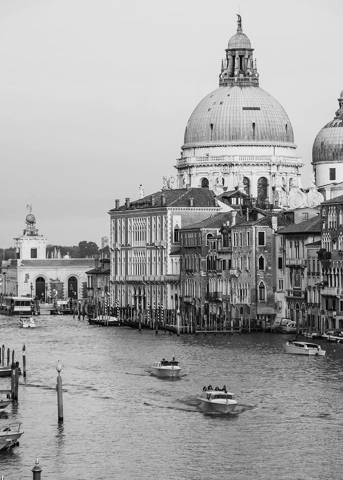 Black and White Venice Grand Canal