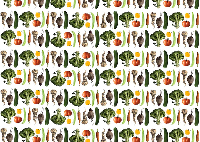 Fresh Vegetable Pattern Background