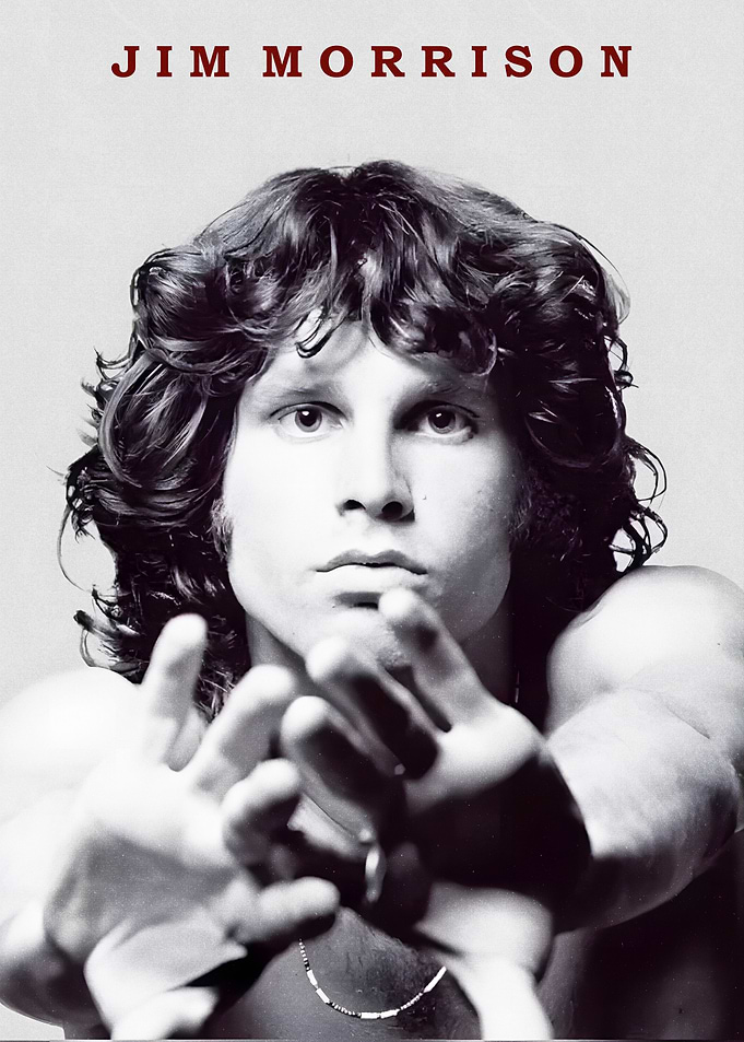 Jim Morrison Iconic Portrait Poster