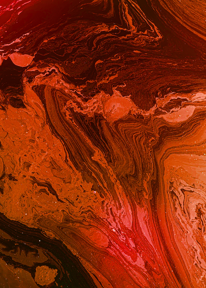 Fiery Abstract Liquid Swirl Pattern