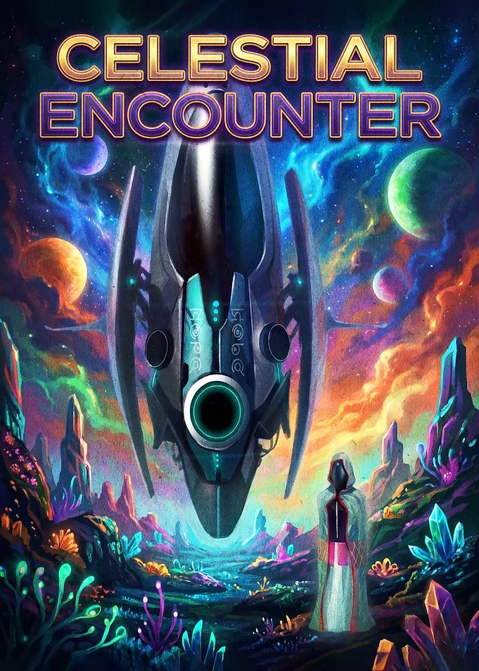 Celestial Encounter Sci-Fi Art
