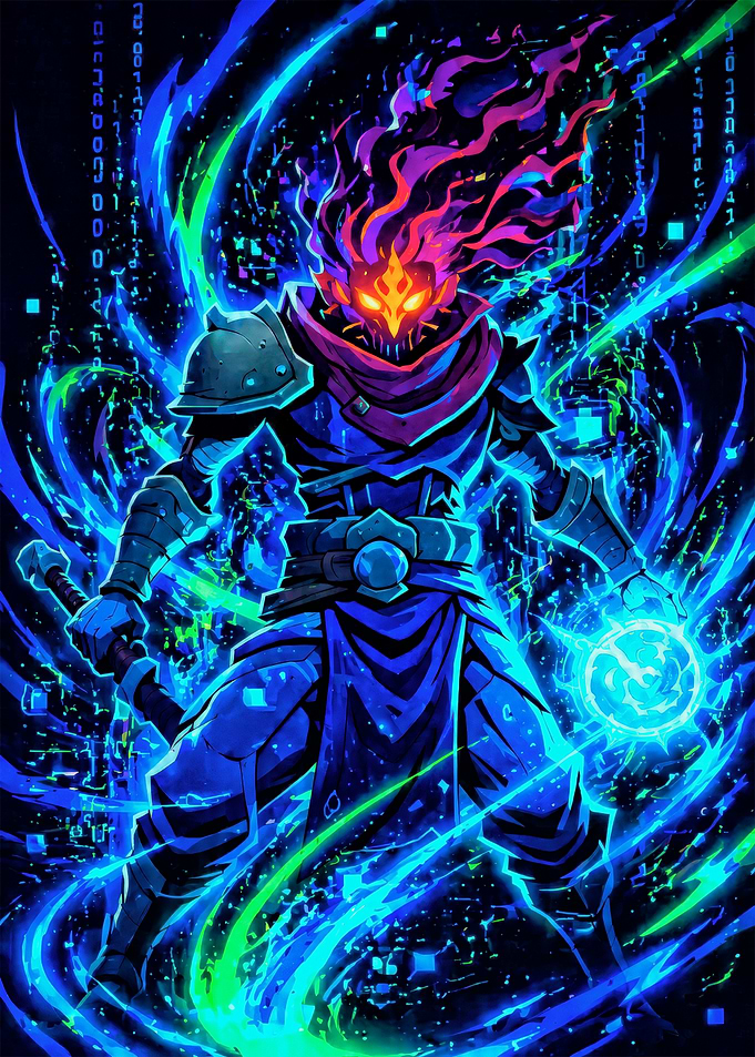 Dead Cells Beheaded Warrior Digital Art