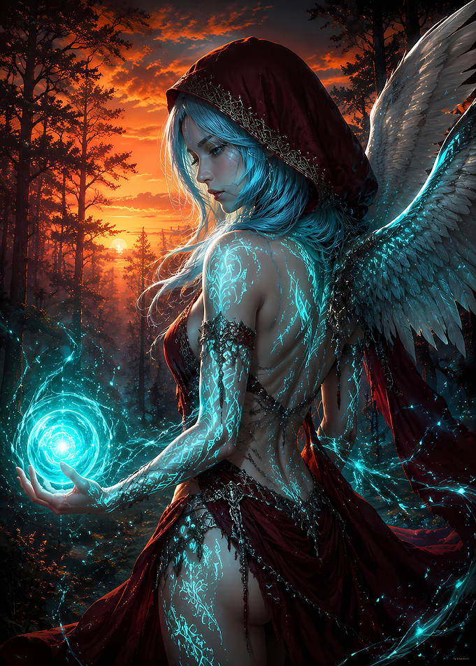 Ethereal Angel Casting Magic