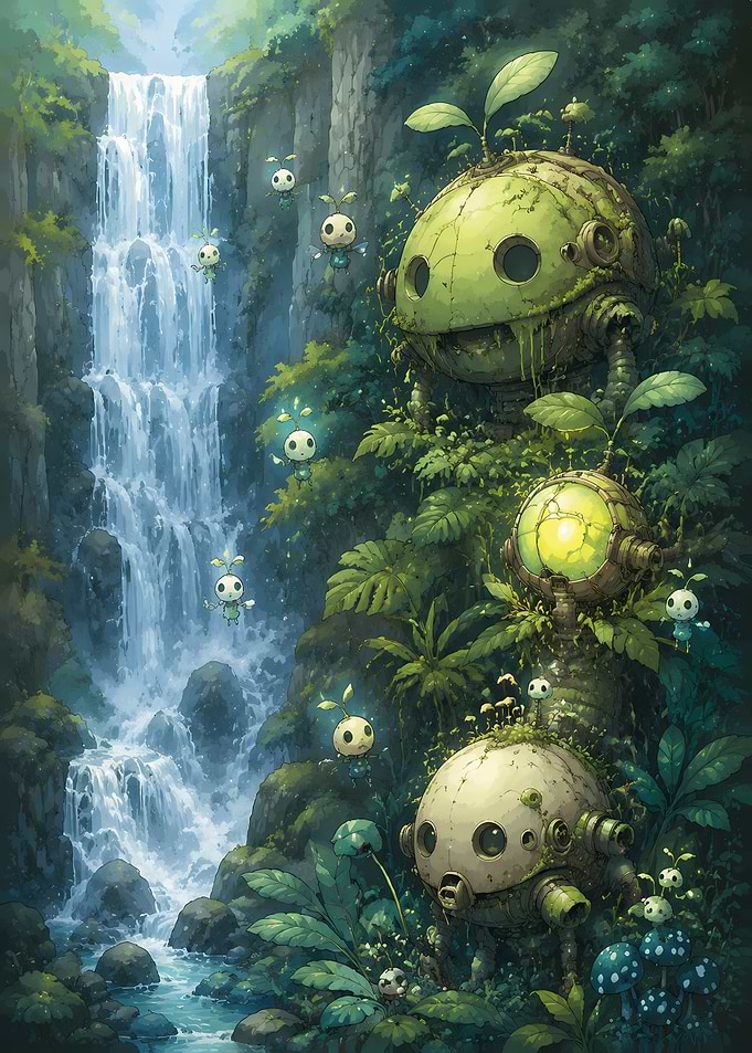 Nier Automata Machine Lifeforms by Waterfall
