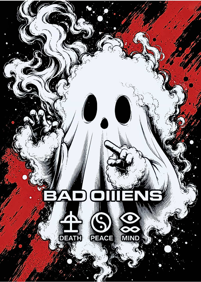 Bad Omens Ghost Graphic Art