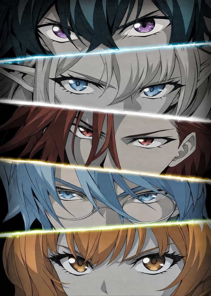Wistoria: Wand and Sword Eyes Collage