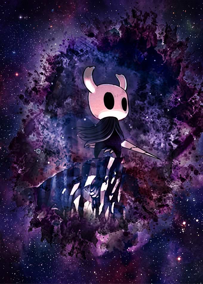 Hollow Knight Cosmic Space Illustration
