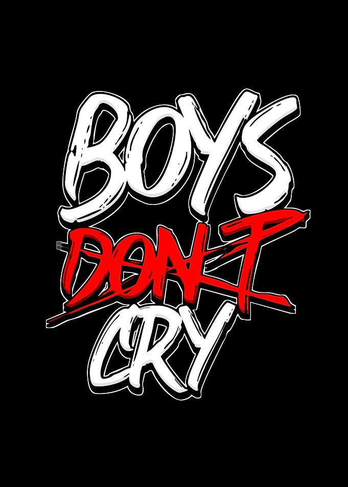 Boys Don't Cry Typography Design