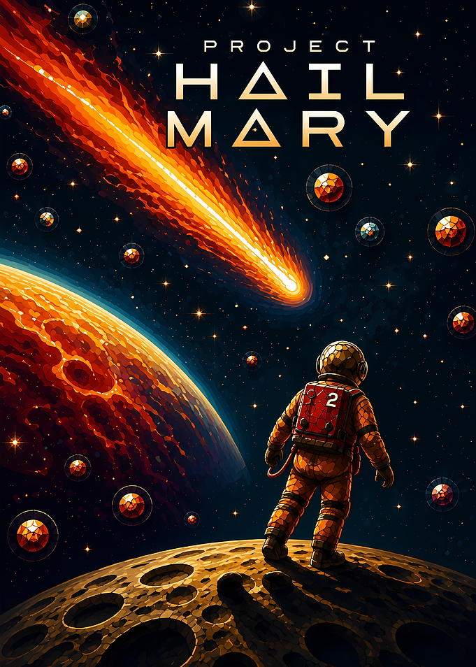 Project Hail Mary Space Poster