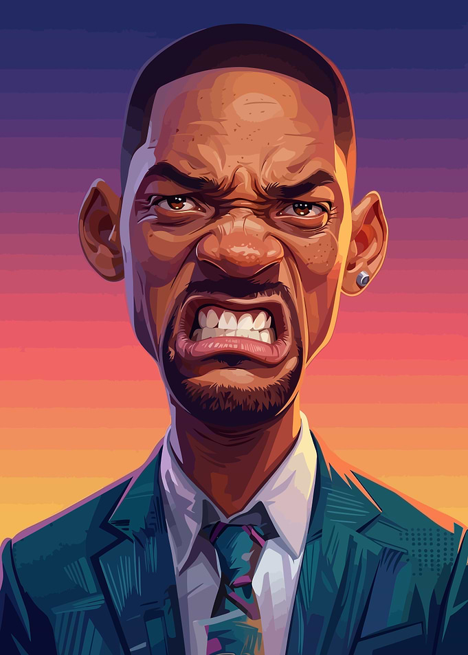 Caricature Portrait of Will Smith