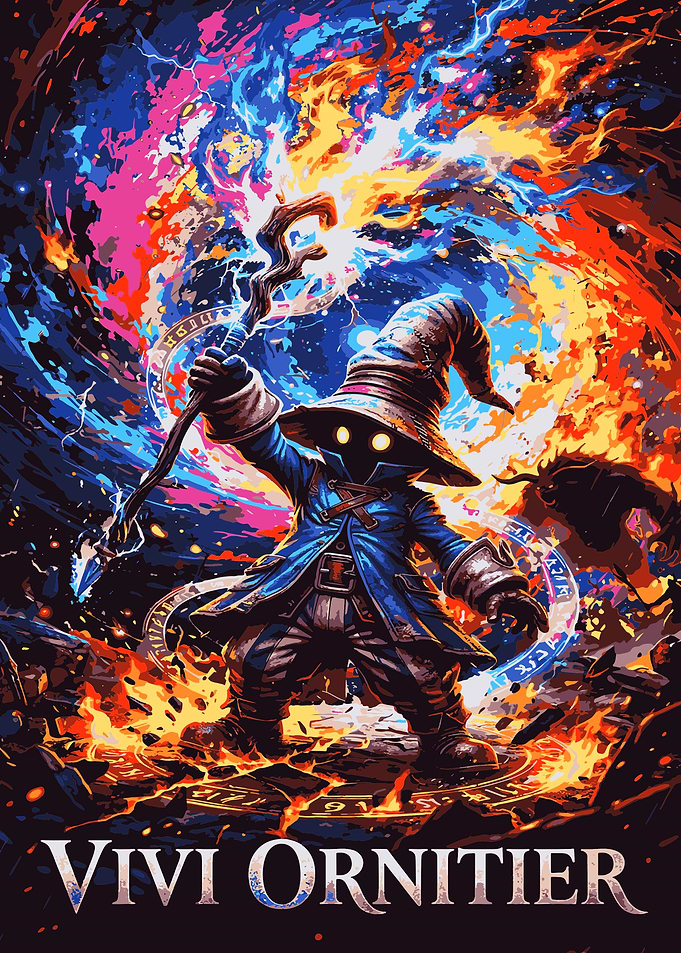 Vivi Ornitier Final Fantasy Magic Art