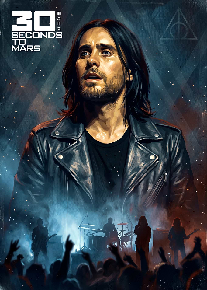30 Seconds to Mars Concert Poster