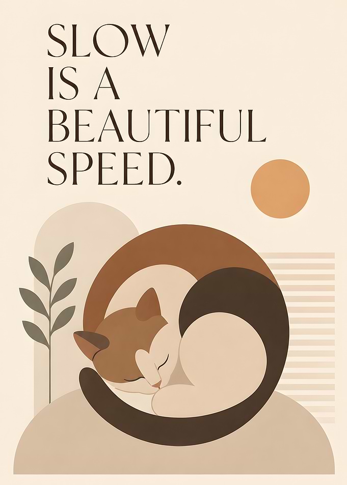 Slow Is A Beautiful Speed Poster