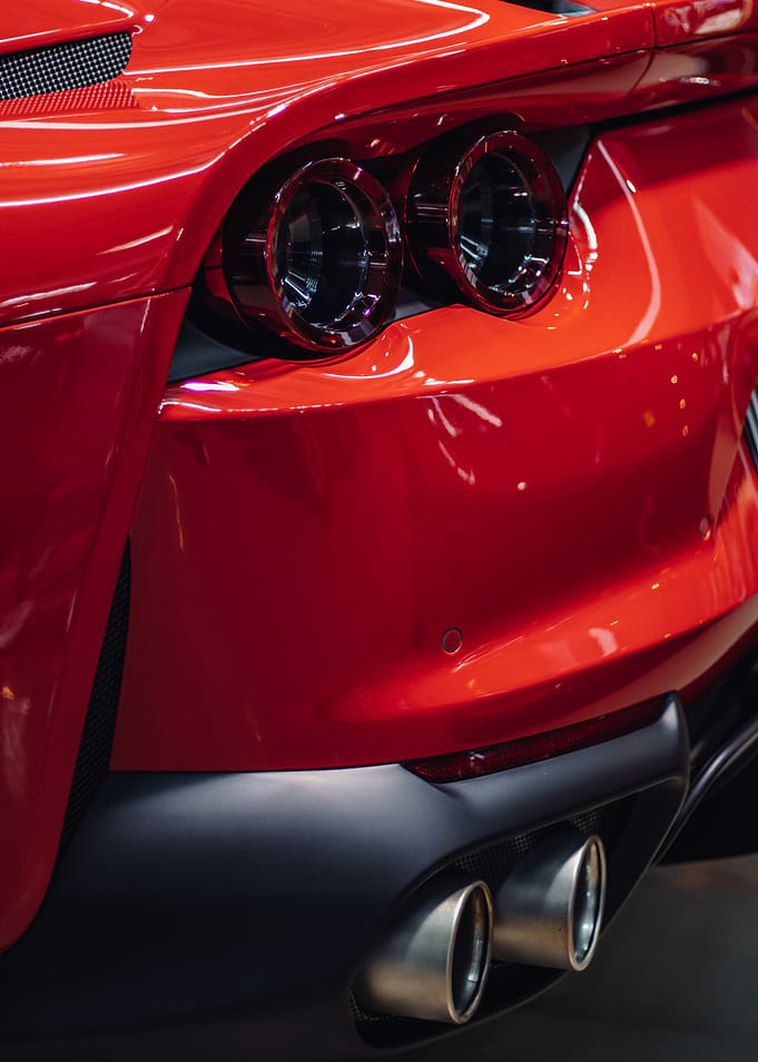 Ferrari Rear Taillights and Exhaust