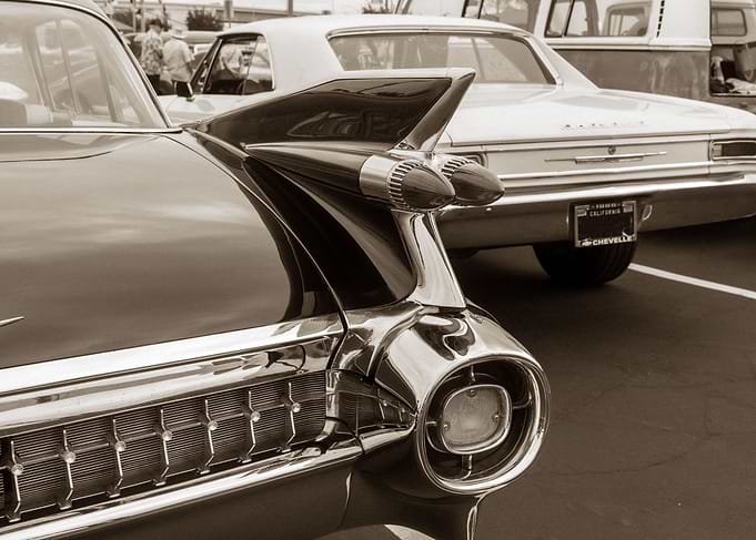 Vintage Cadillac Tail Fin Detail