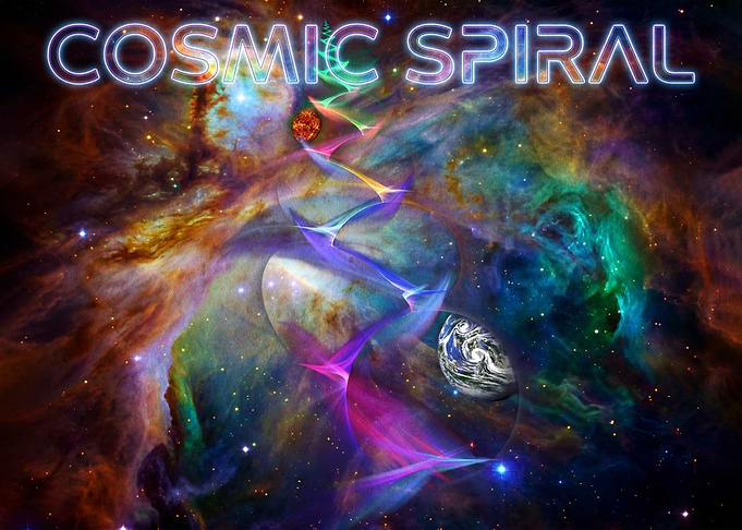 Cosmic Spiral Nebula Art