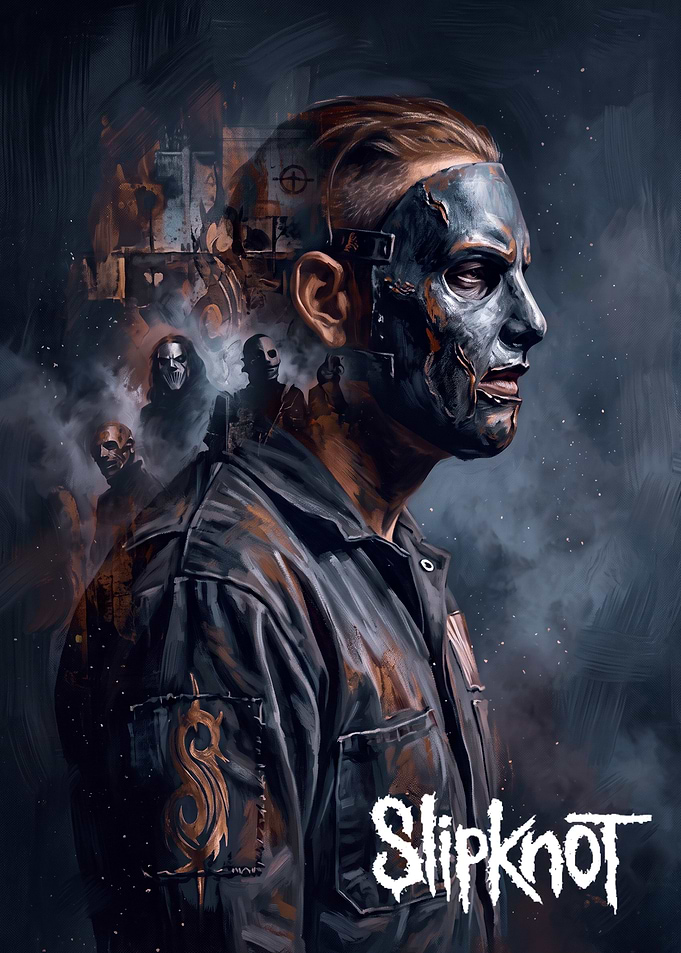 Slipknot Band Member Masked Portrait