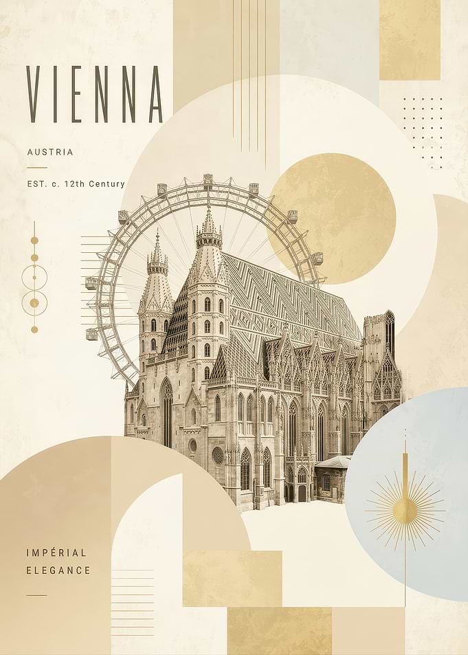 Vienna Austria Travel Poster