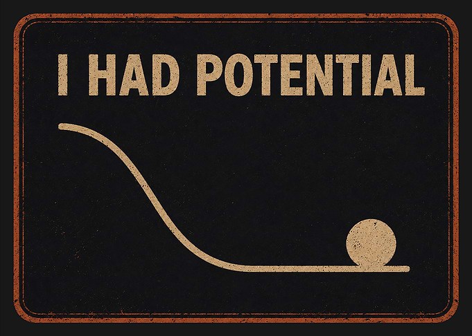 I Had Potential Physics Humor Sign