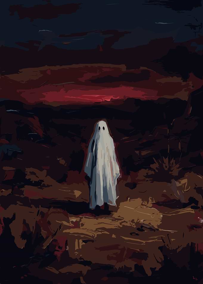 Punisher Ghost in a Dark Landscape