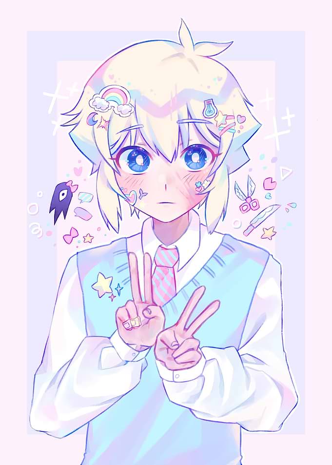 Basil from Omori Anime Style Art