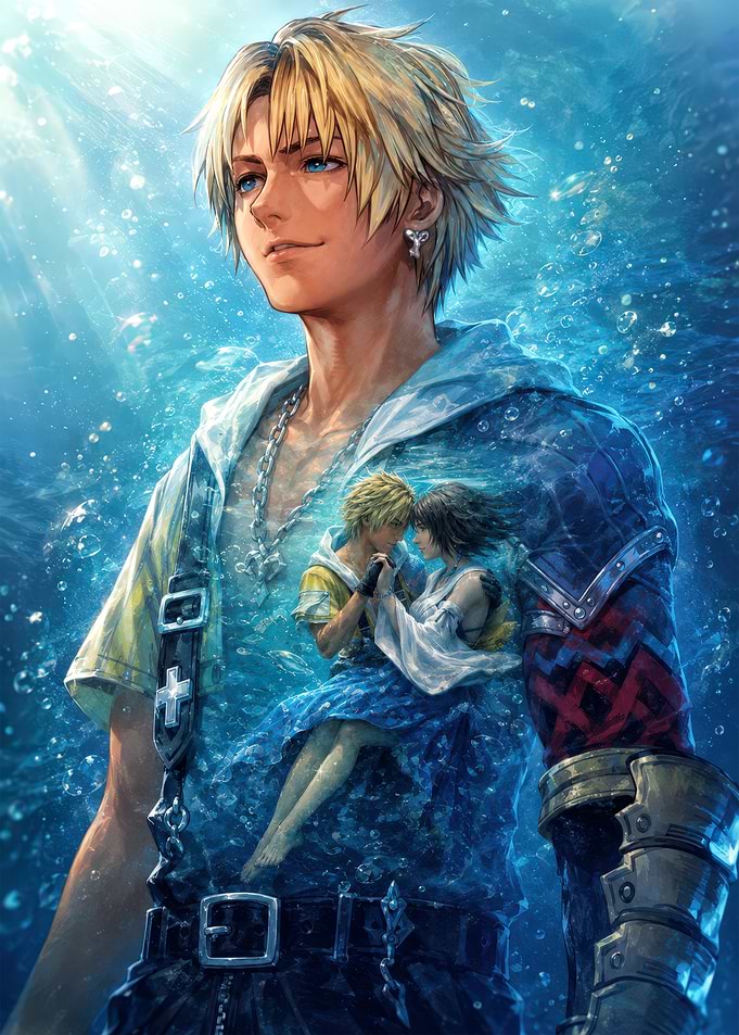 Final Fantasy X Tidus and Yuna