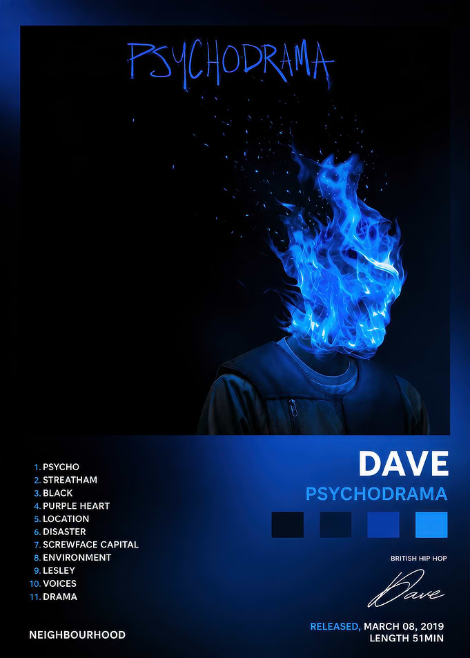 Dave Psychodrama Album Poster