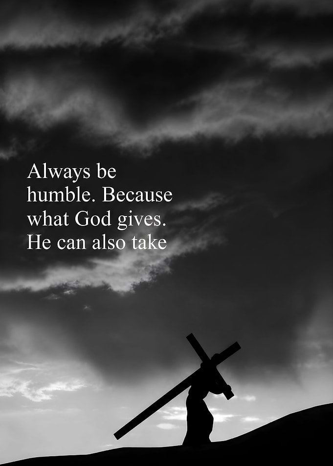 Humble Faith Inspirational Quote