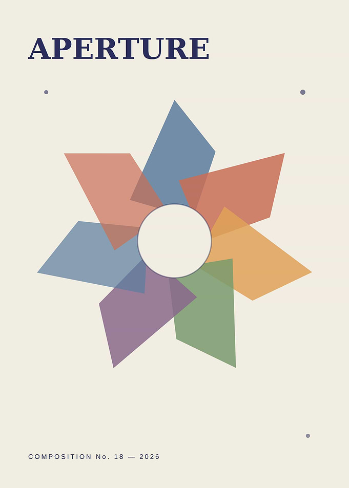 Aperture Minimalist Geometric Poster