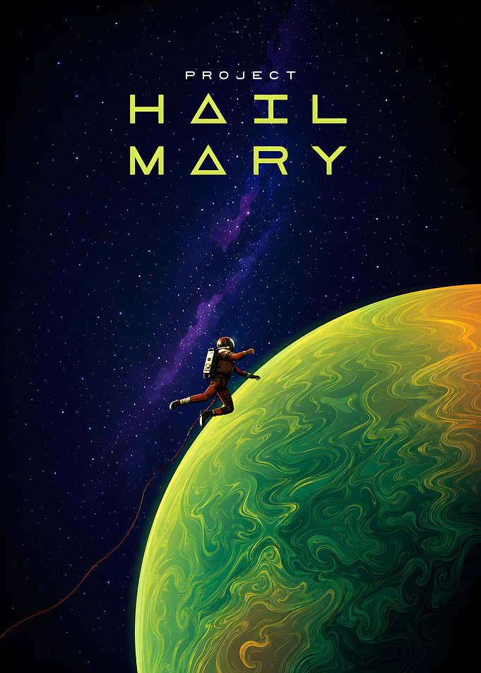 Project Hail Mary Space Poster