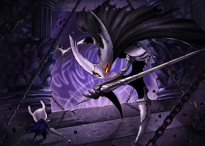 The Knight vs Hollow Knight Battle