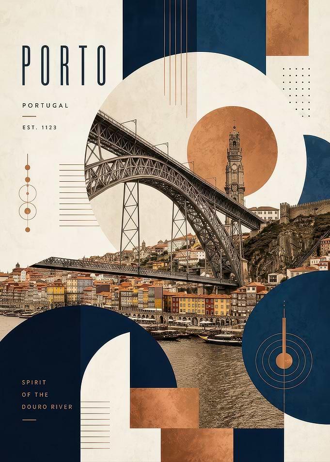 Porto Portugal Travel Poster