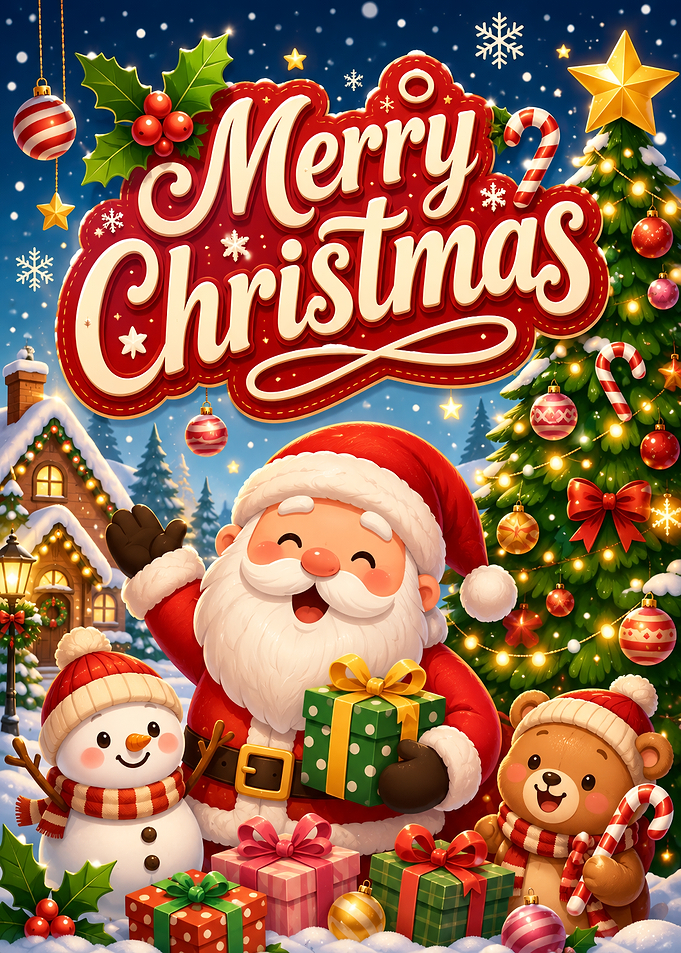 Merry Christmas Santa and Friends