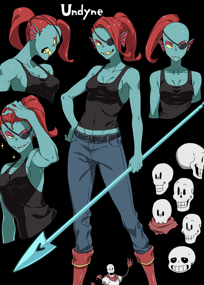 Undyne Character Sheet from Undertale