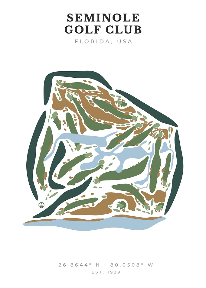 Seminole Golf Club Course Map