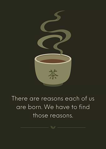 Minimalist Tea Cup Motivational Quote Poster