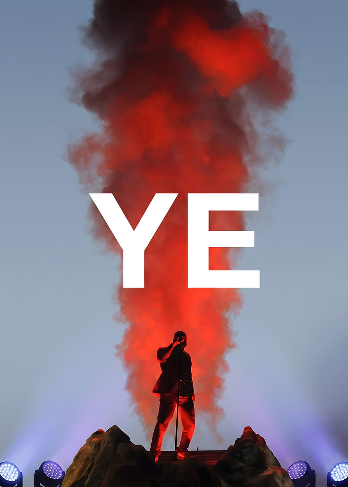 Kanye West YE Concert Poster